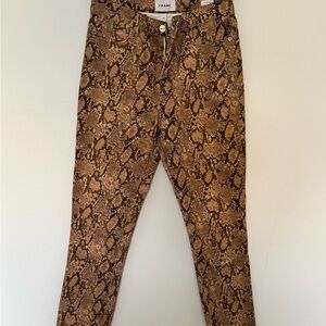 Frame Denim Women's Snake Print Jeans